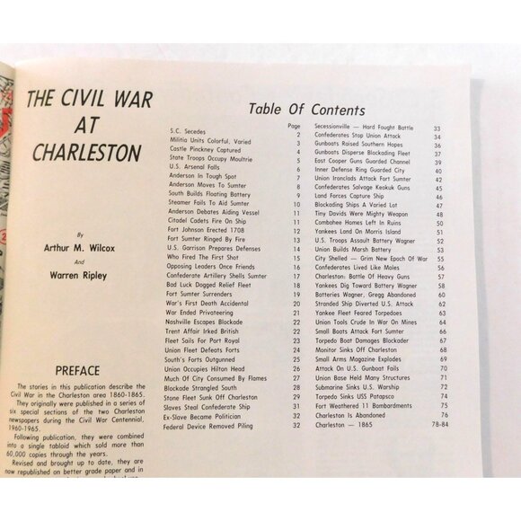 The Civil War At Charleston A Post-Courier Booklet Softcover 1992 - Picture 3 of 4